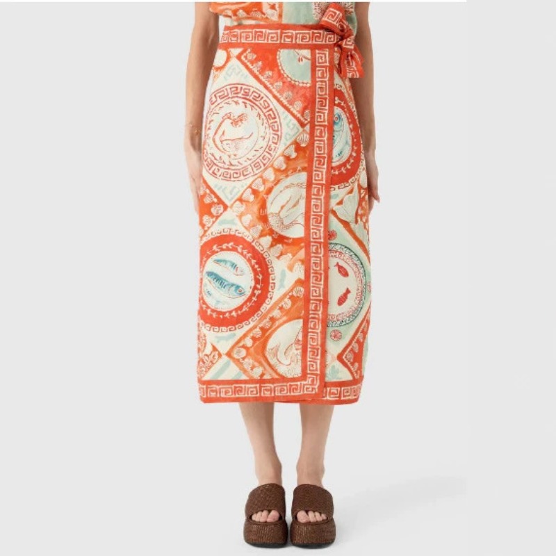New Women Unique Original Flor - Midi Skirt Floral recension och pris