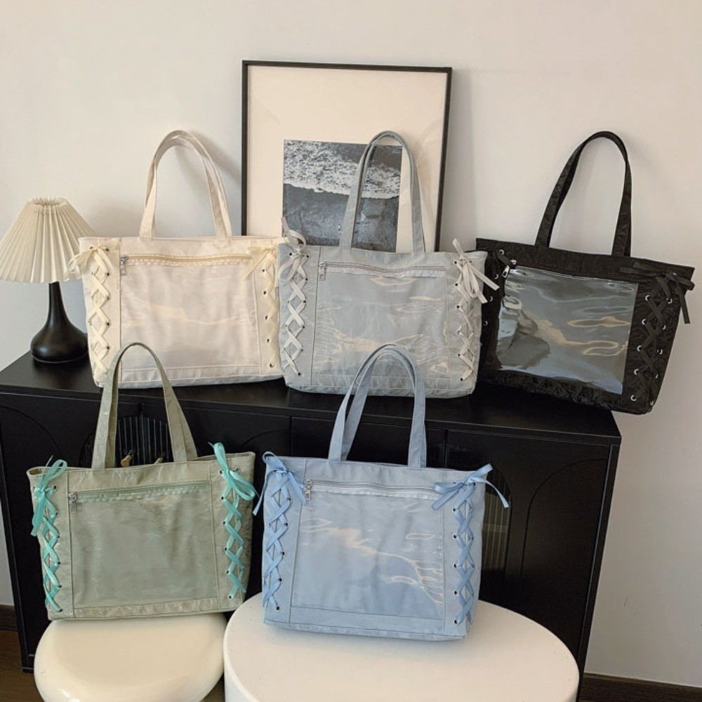 Lace-up Simple Itabag Badge Di - Tote Bag Beach recension och pris