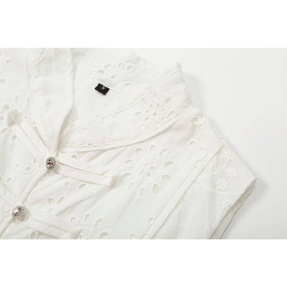 Women Embroidered Eyelet Skirt - Midi Skirt Floral recension och pris