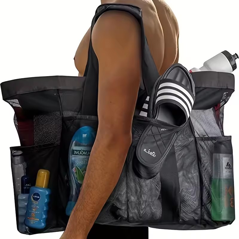 1pc Extra Large Mesh Beach Bag - Tote Bag Beach recension och pris